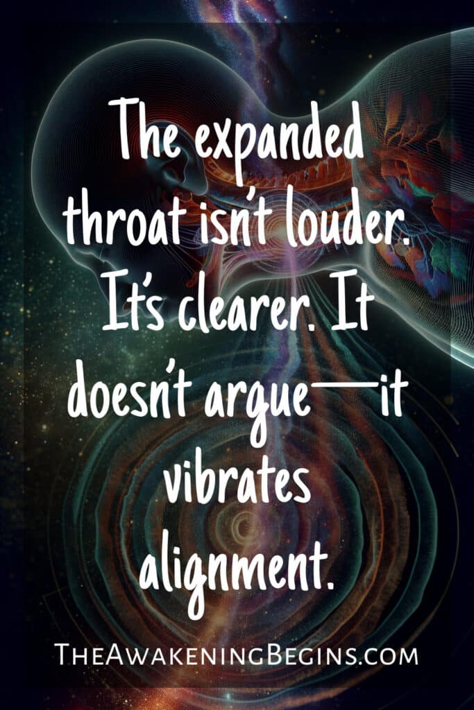 The expanded throat isn’t louder. It’s clearer. It doesn’t argue—it vibrates alignment.