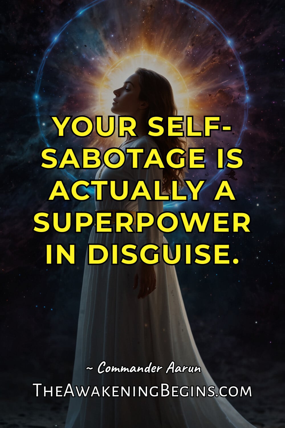 Pinterst Image Your self-sabotage is actually a superpower in disguise.