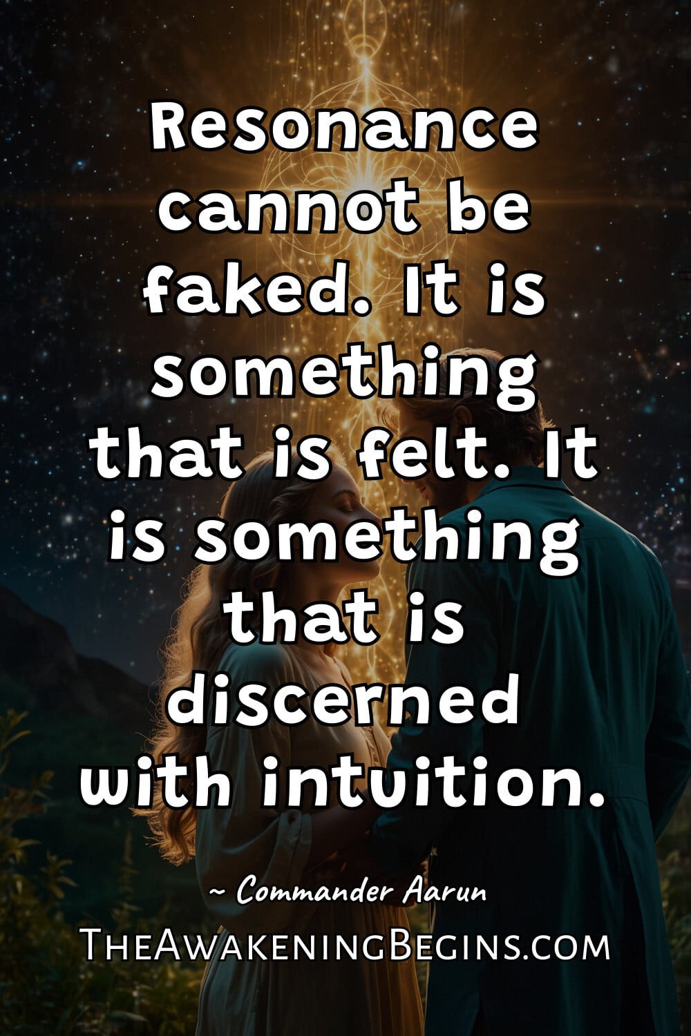Pinterest Image Resonance cannot be faked. It is something that is felt. It is something that is discerned with intuition.