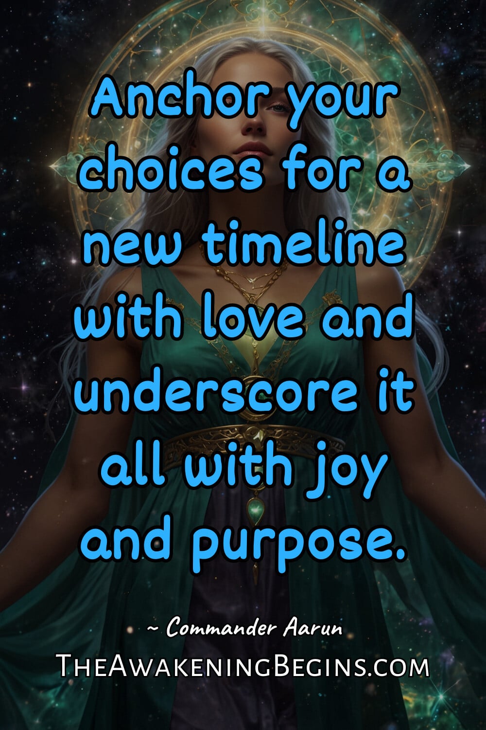 Pinterest Image Anchor your choices for a new timeline with love and underscore it all with joy and purpose.