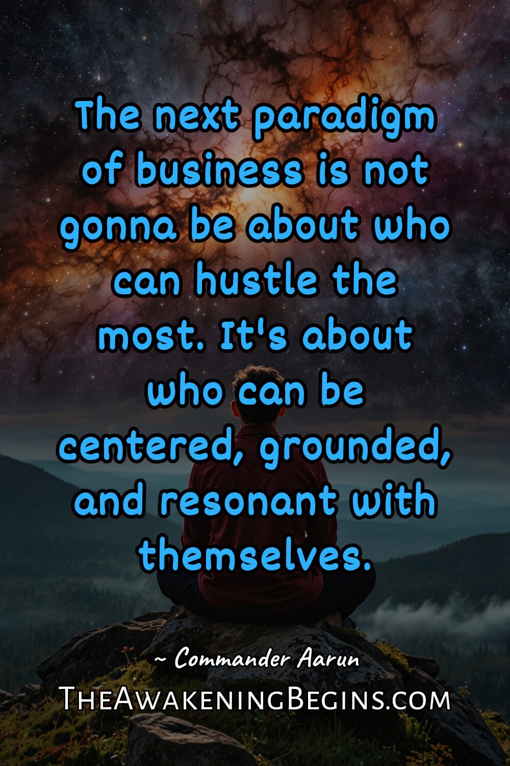 Pinterest Image The next paradigm of business is not gonna be about who can hustle the most. It's about who can be centered, grounded, and resonant with themselves.