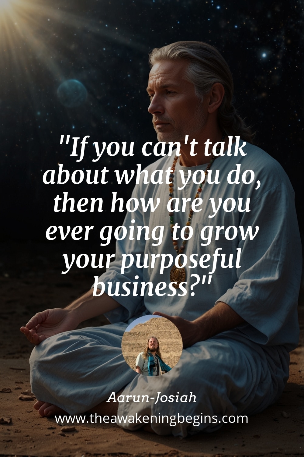Pinterst Image If you can't talk about what you do, then how are you ever going to grow your purposeful business?
