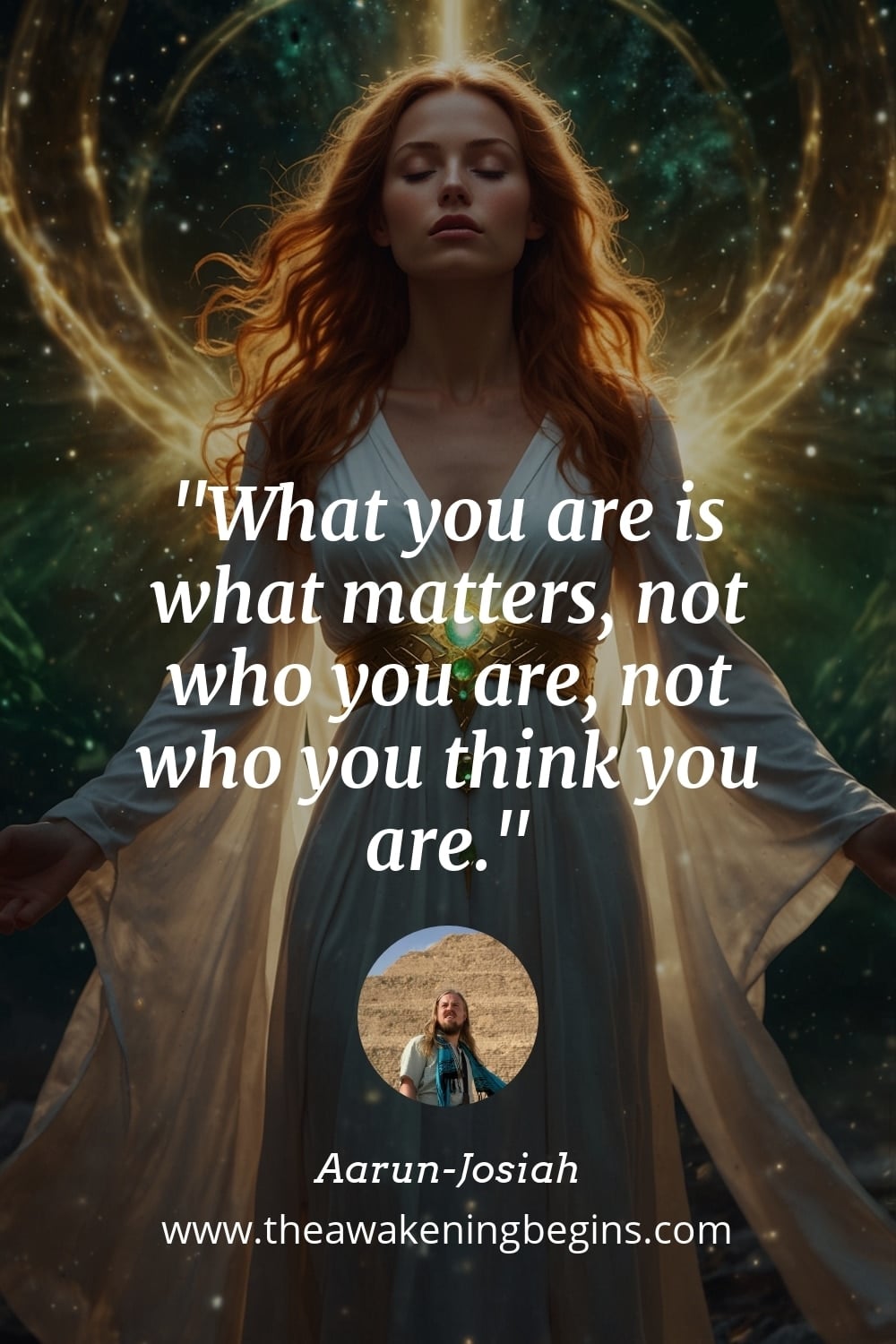 Pinterst Image What you are is what matters, not who you are, not who you think you are.