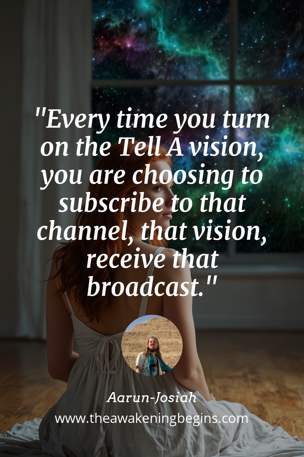 Pinterst Image Every time you turn on the Tell A vision, you are choosing to subscribe to that channel, that vision, receive that broadcast.