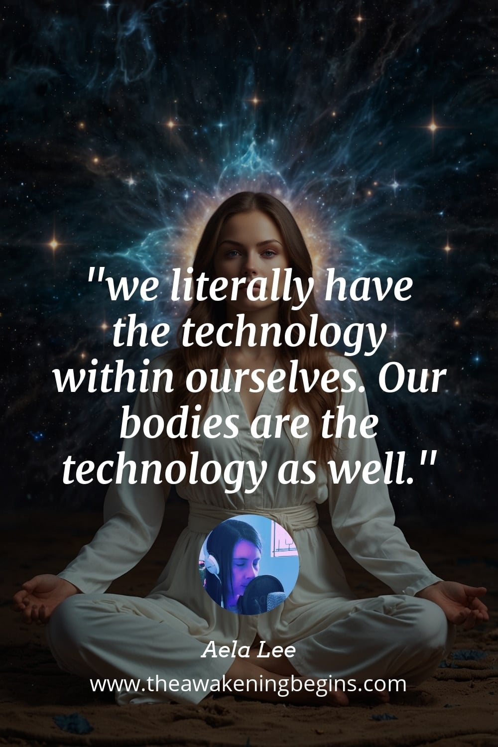 Pinterst Image we literally have the technology within ourselves. Our bodies are the technology as well.
