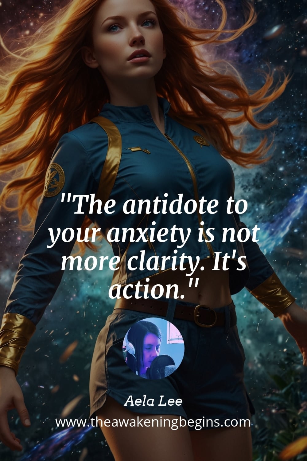 Pinterest Image The antidote to your anxiety is not more clarity. It's action.