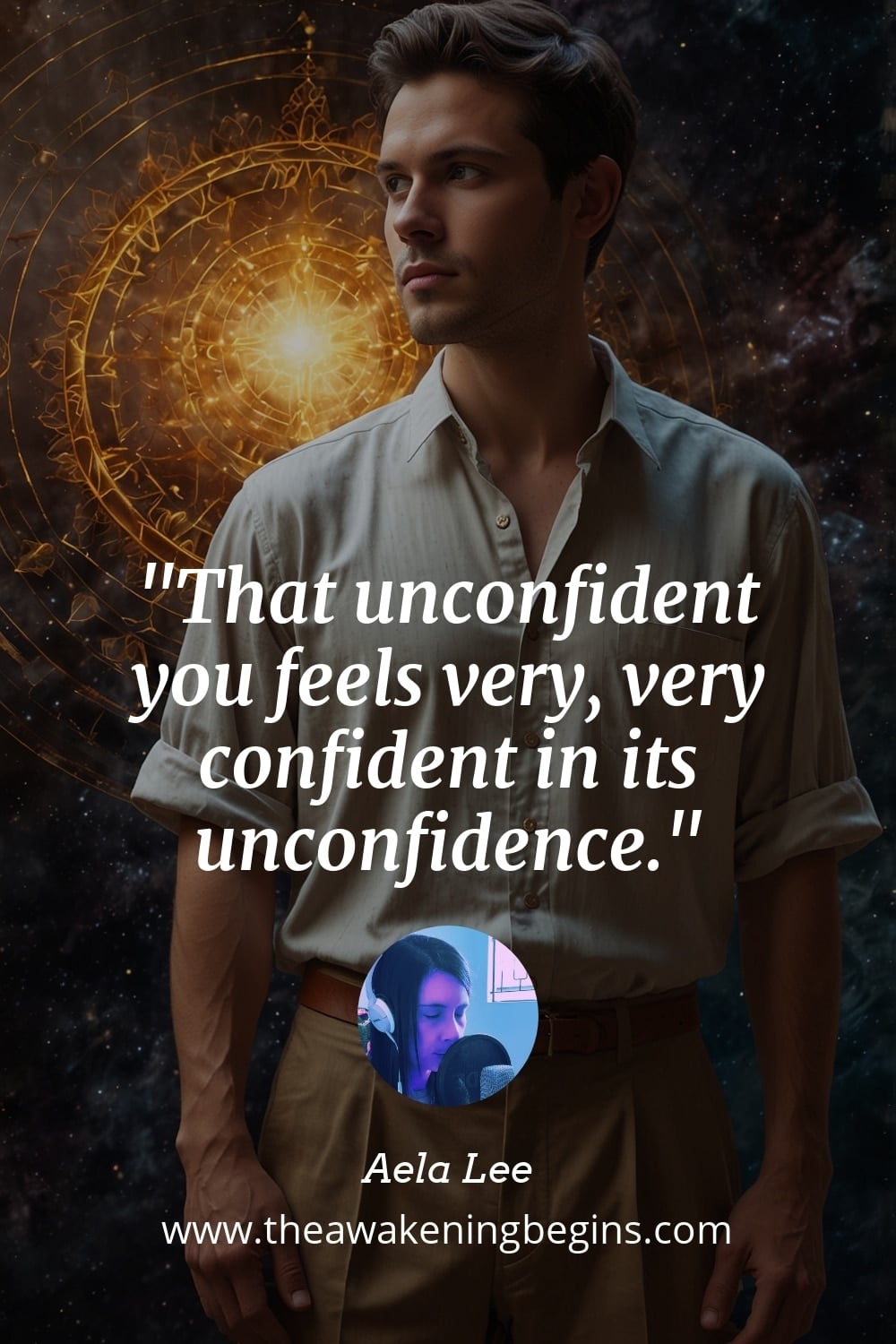 Pinterest Image That unconfident you feels very, very confident in its unconfidence.