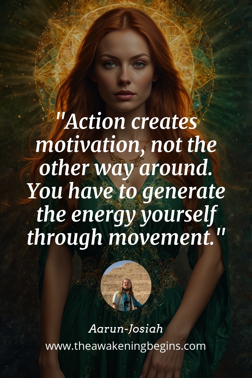 Pinterest Image Action creates motivation, not the other way around. You have to generate the energy yourself through movement.