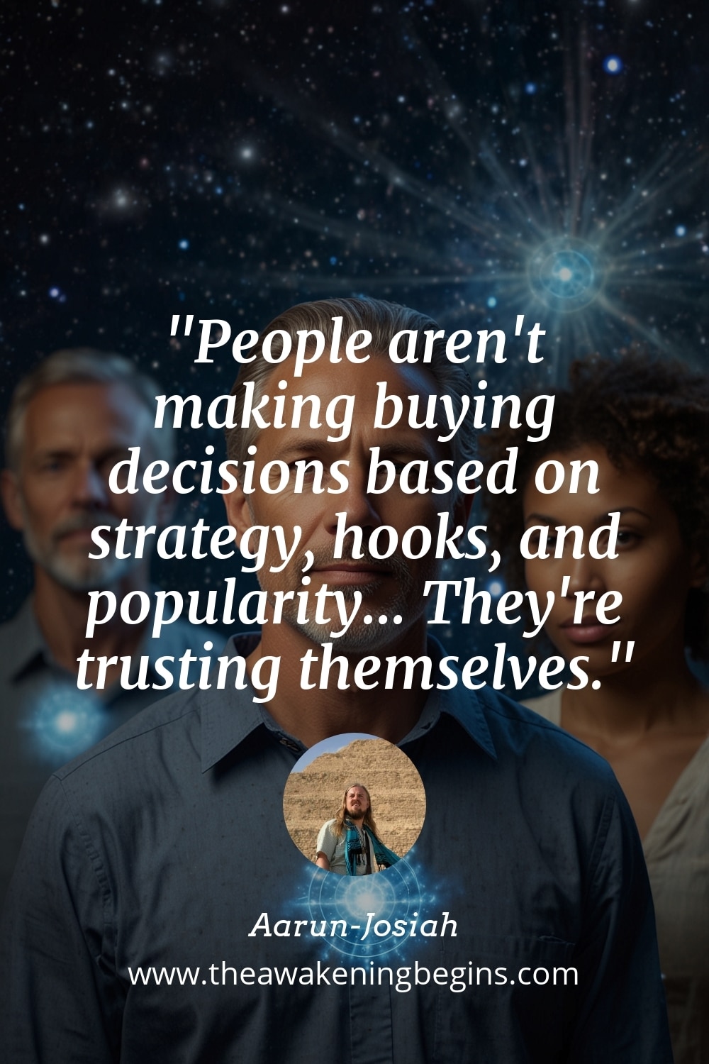 Pinterest Image People aren't making buying decisions based on strategy, hooks, and popularity... They're trusting themselves.
