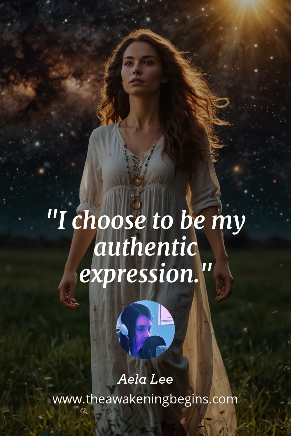 Pinterest Image I choose to be my authentic expression.