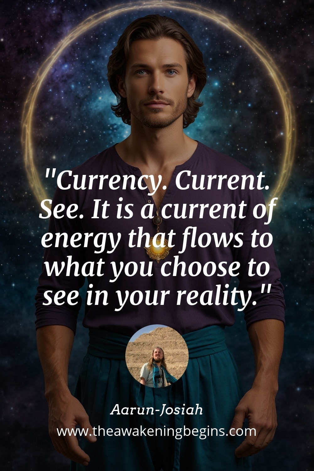 Pinterest Image Currency. Current. See. It is a current of energy that flows to what you choose to see in your reality.