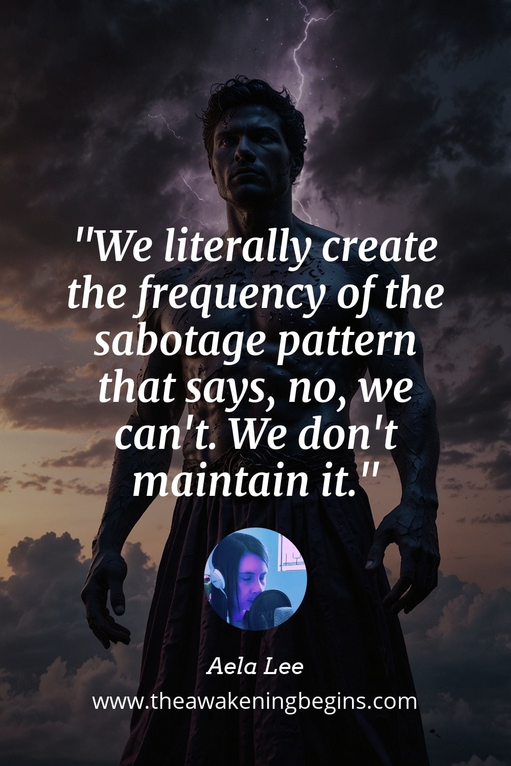 Pinterest Image We literally create the frequency of the sabotage pattern that says, no, we can't. We don't maintain it.