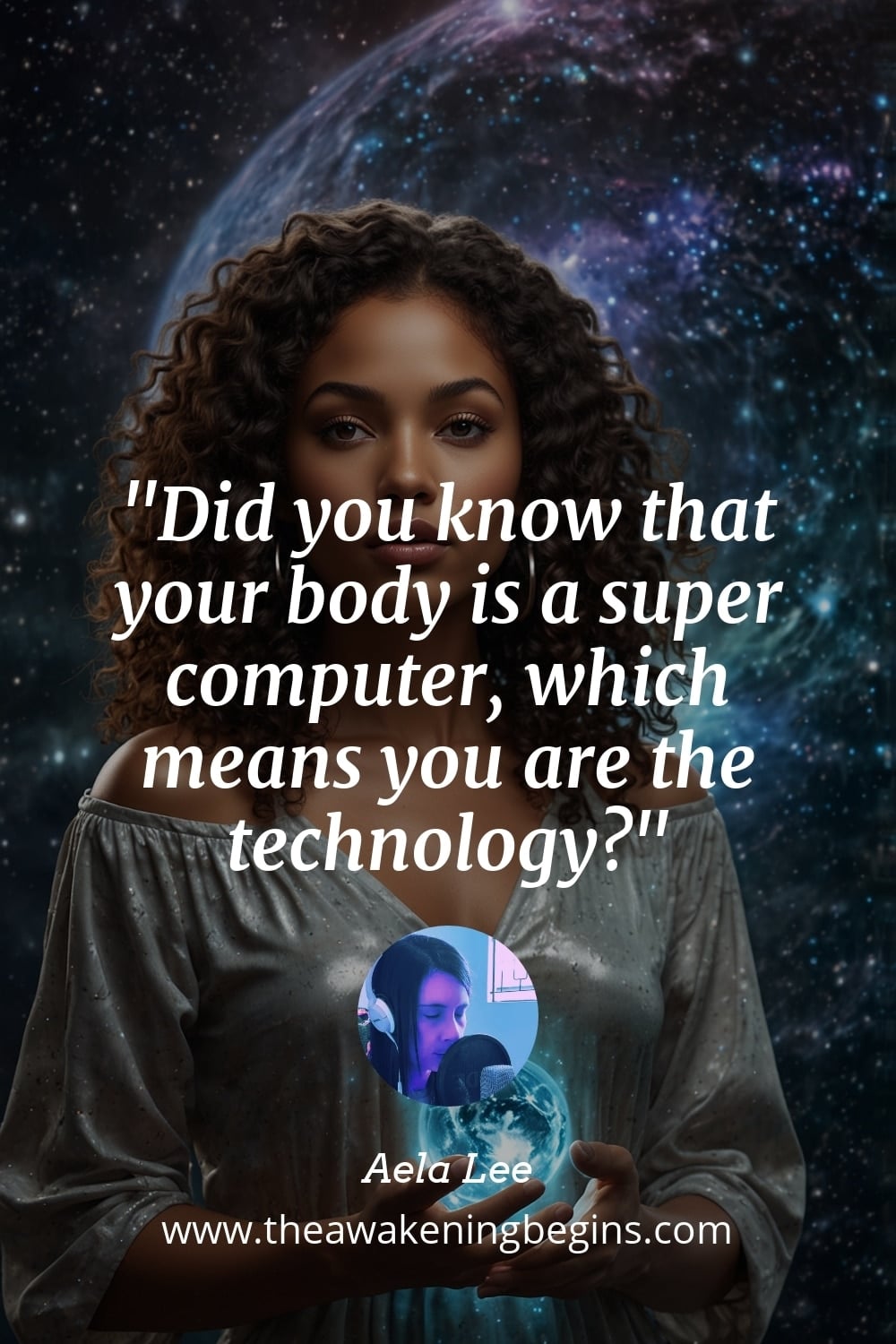 Pinterest Image Did you know that your body is a super computer, which means you are the technology?