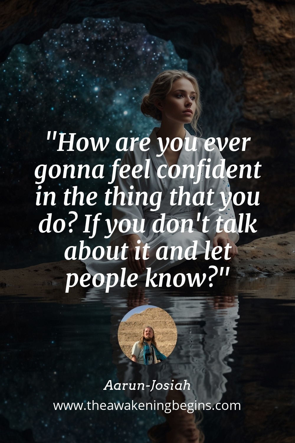 Pinterest Image How are you ever gonna feel confident in the thing that you do? If you don't talk about it and let people know?