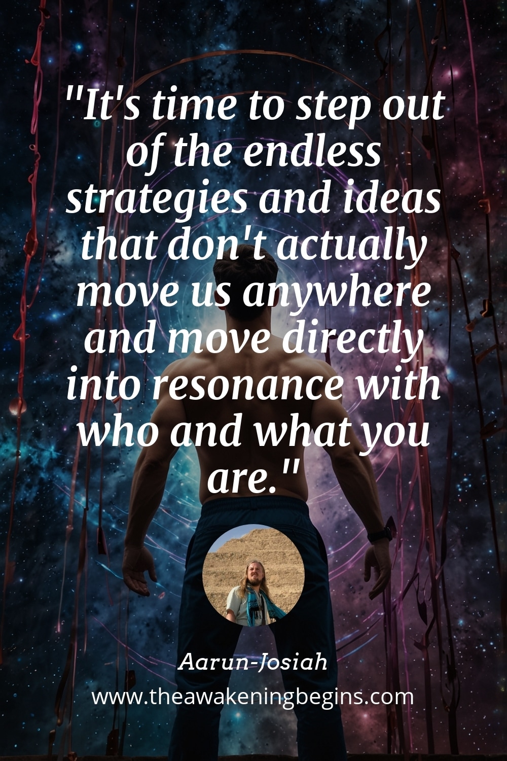 Pinterest Image It's time to step out of the endless strategies and ideas that don't actually move us anywhere and move directly into resonance with who and what you are.