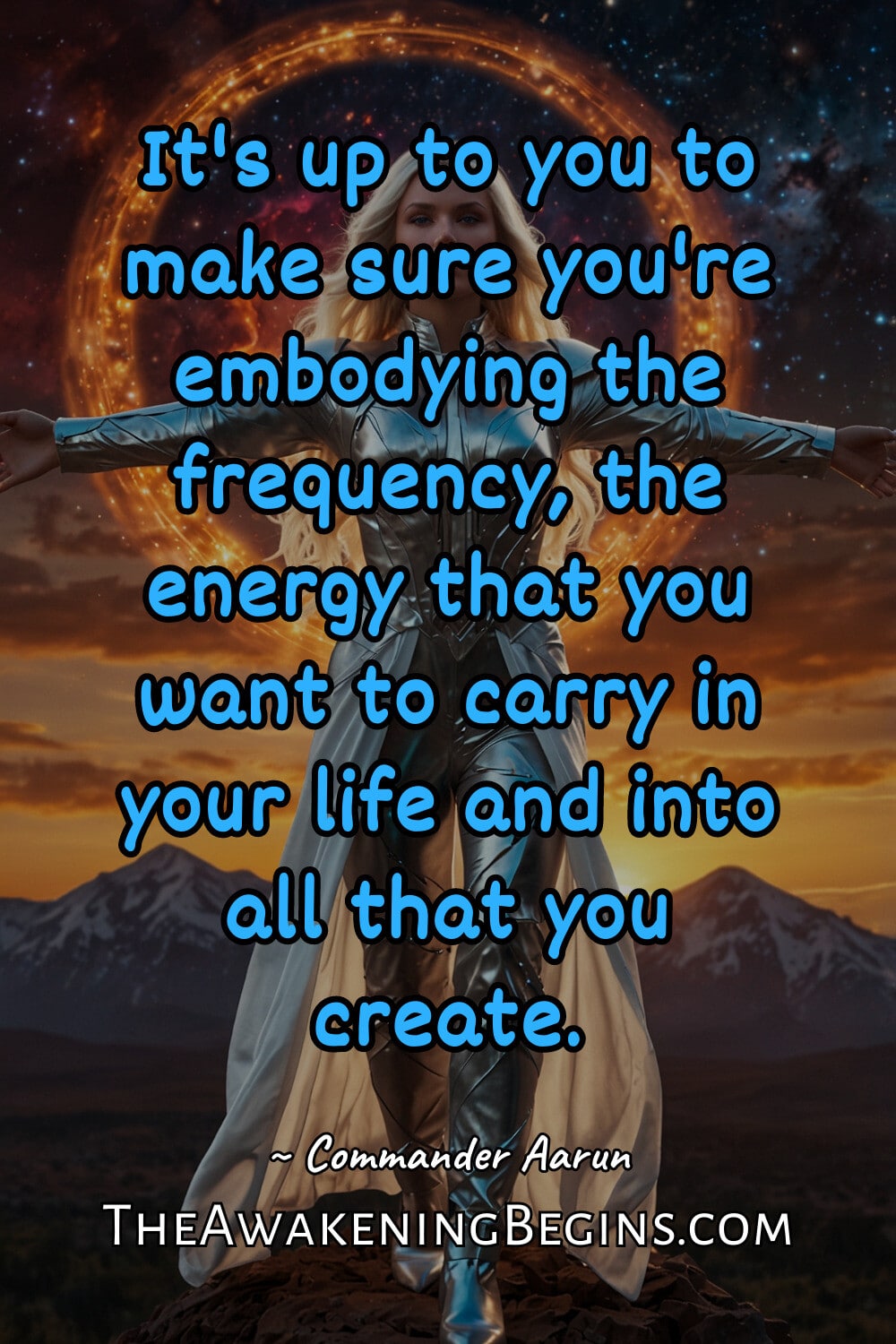 Pinterest Image It's up to you to make sure you're embodying the frequency, the energy that you want to carry in your life and into all that you create.
