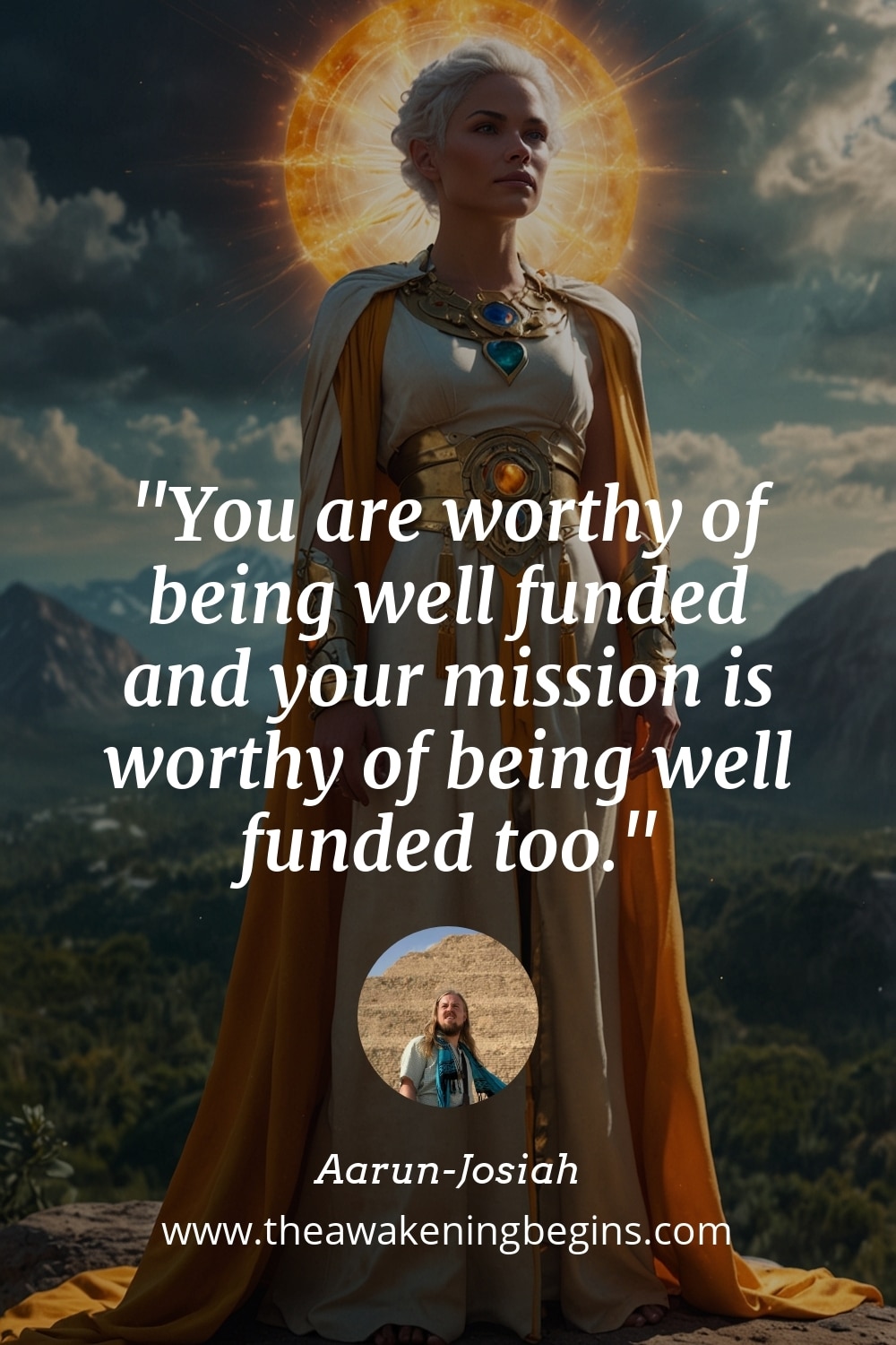 Pinterest Image You are worthy of being well funded and your mission is worthy of being well funded too.