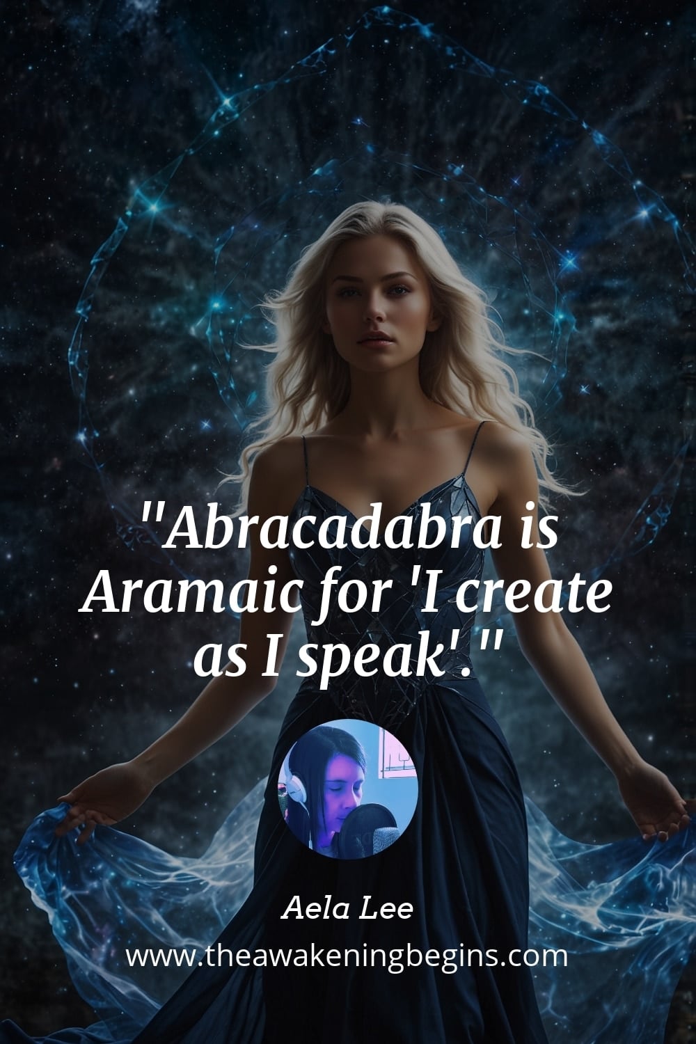 Pinterst Image Abracadabra is Aramaic for 'I create as I speak'.