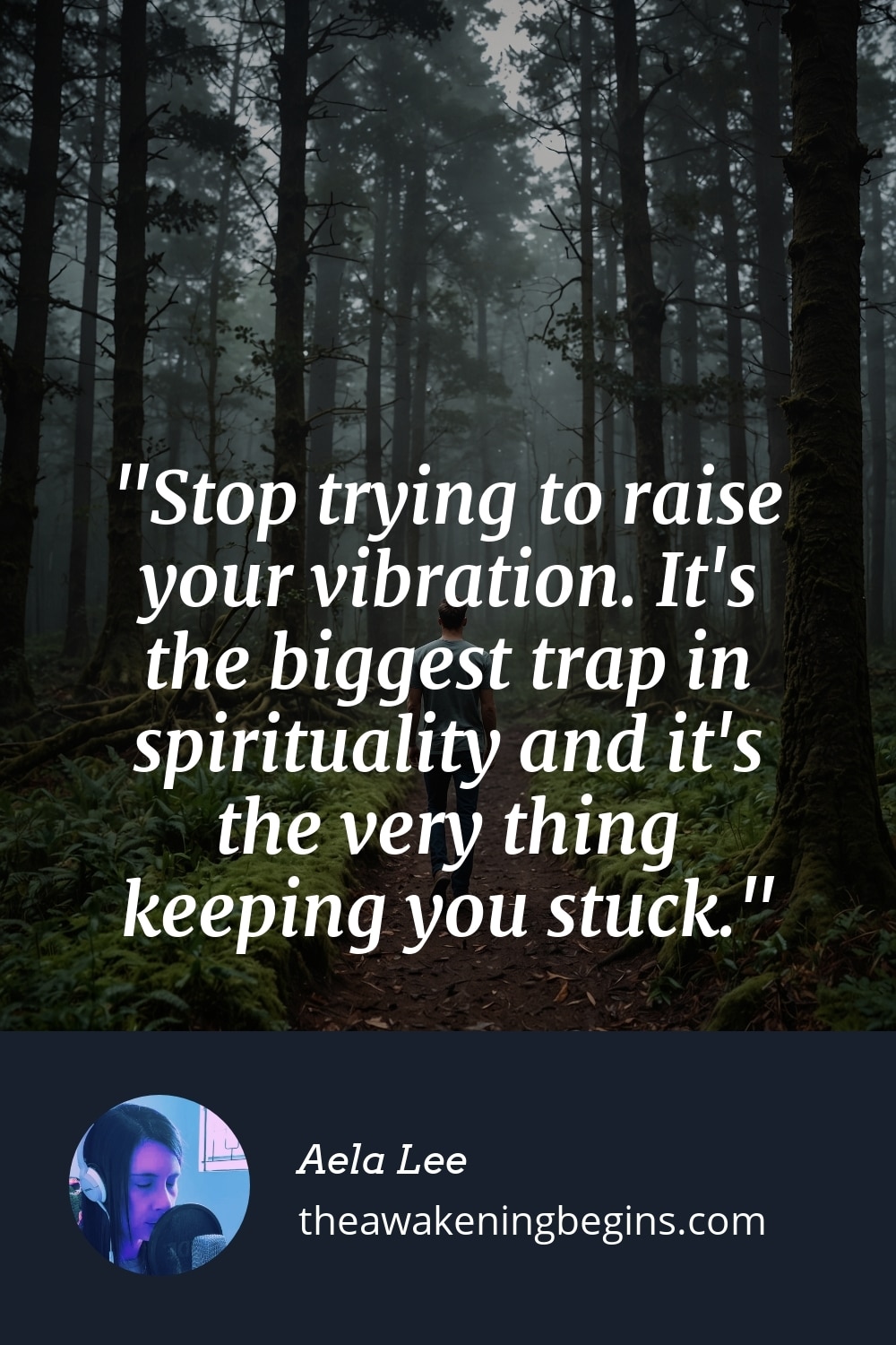 Pinterst Image Stop trying to raise your vibration. It's the biggest trap in spirituality and it's the very thing keeping you stuck.