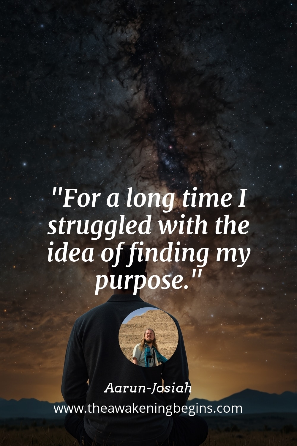 Pinterest Image For a long time I struggled with the idea of finding my purpose.