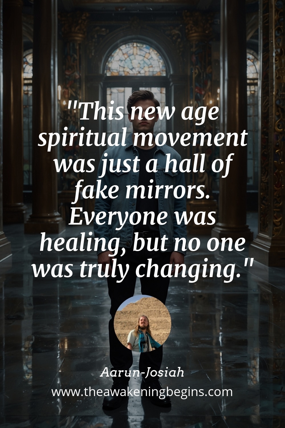 Pinterst Image This new age spiritual movement was just a hall of fake mirrors. Everyone was healing, but no one was truly changing.