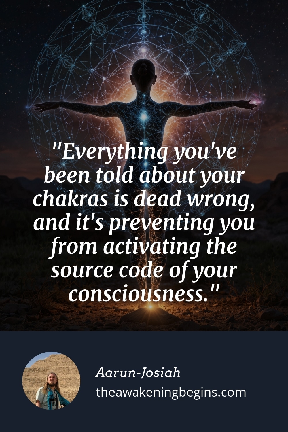 Pinterst Image Everything you've been told about your chakras is dead wrong, and it's preventing you from activating the source code of your consciousness.
