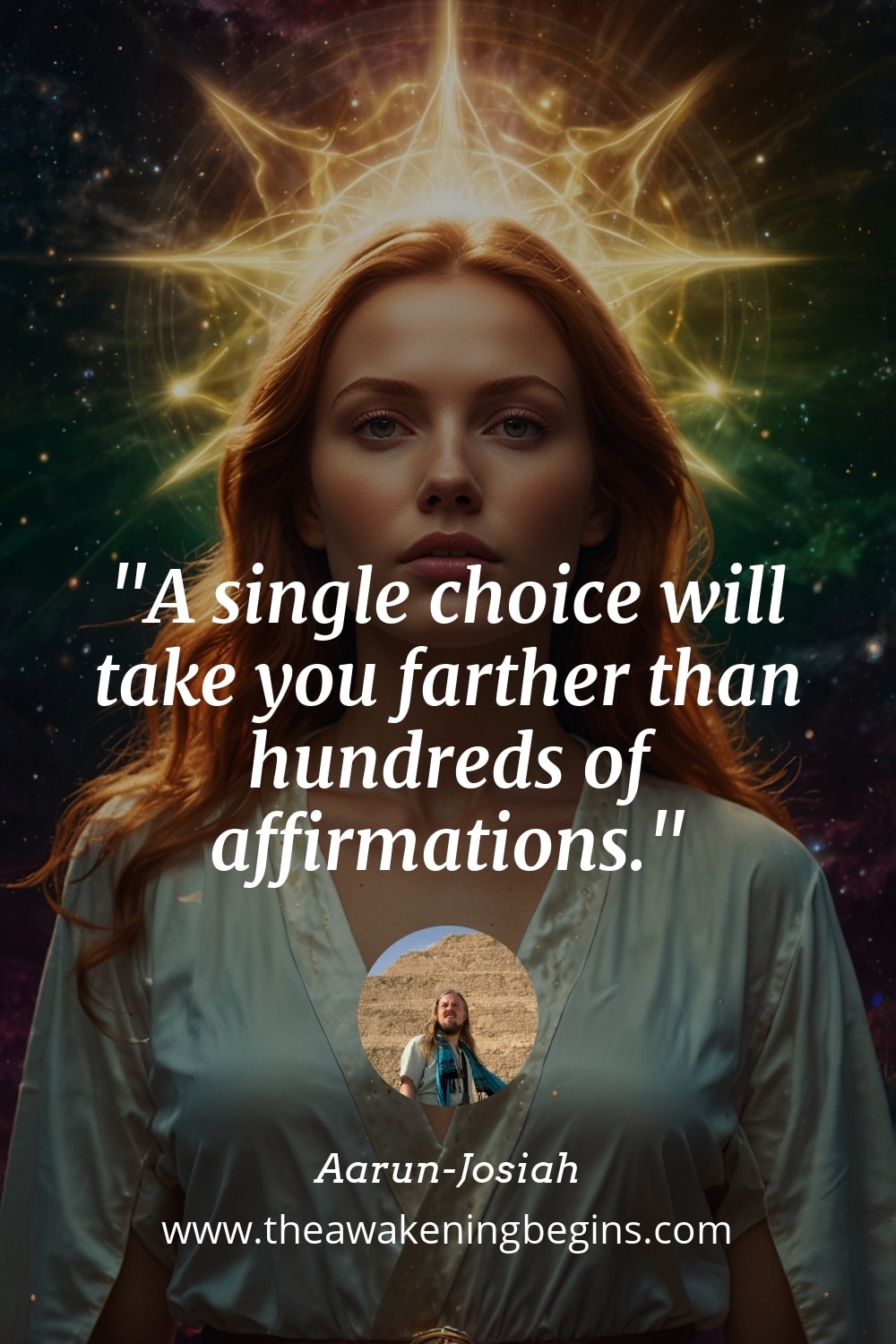 Pinterst Image A single choice will take you farther than hundreds of affirmations.