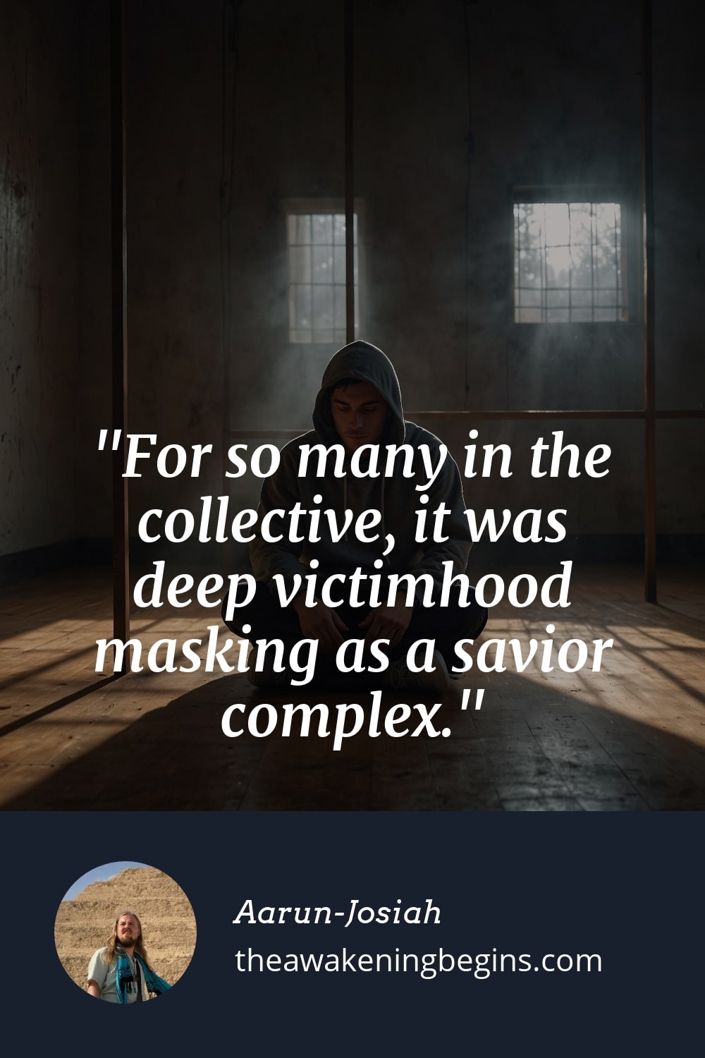 Pinterst Image For so many in the collective, it was deep victimhood masking as a savior complex.