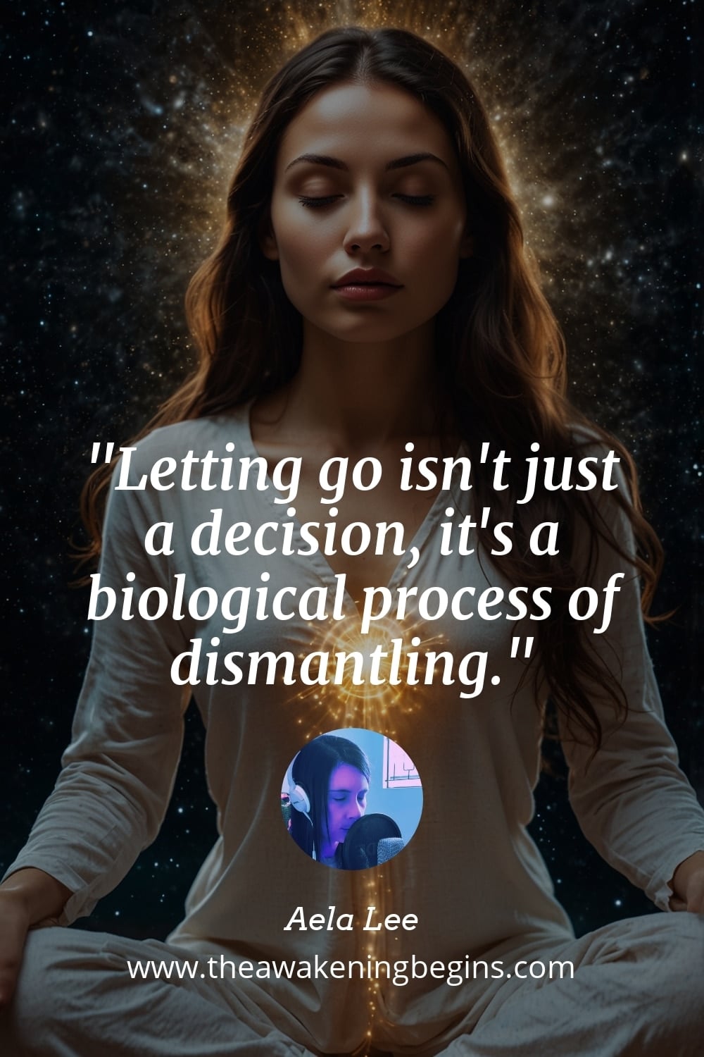 Pinterst Image Letting go isn't just a decision, it's a biological process of dismantling.