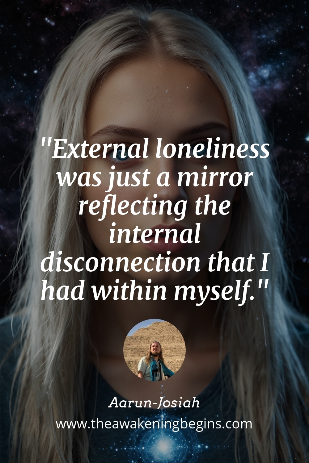 Pinterst Image External loneliness was just a mirror reflecting the internal disconnection that I had within myself.