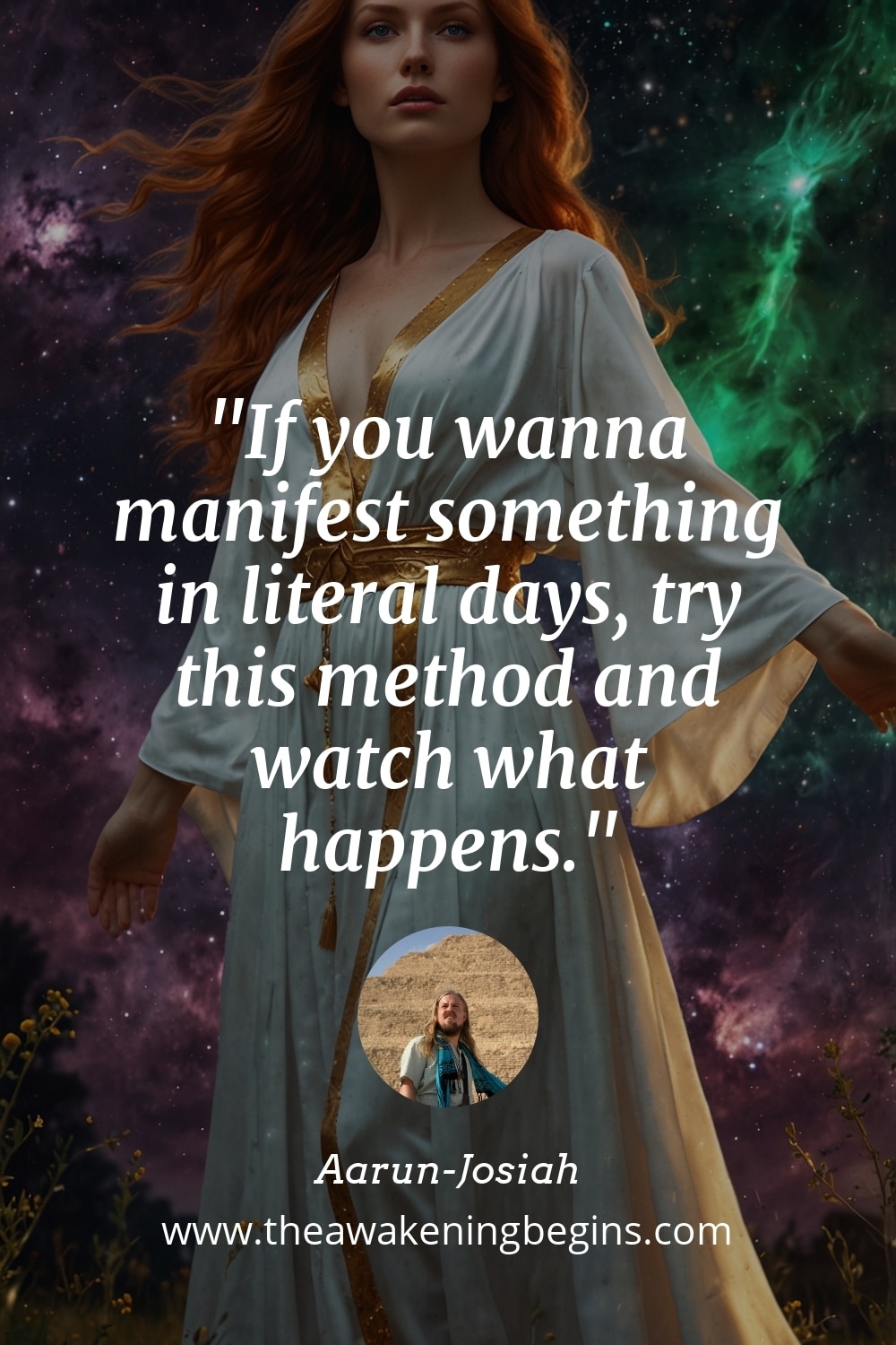 Pinterst Image If you wanna manifest something in literal days, try this method and watch what happens.