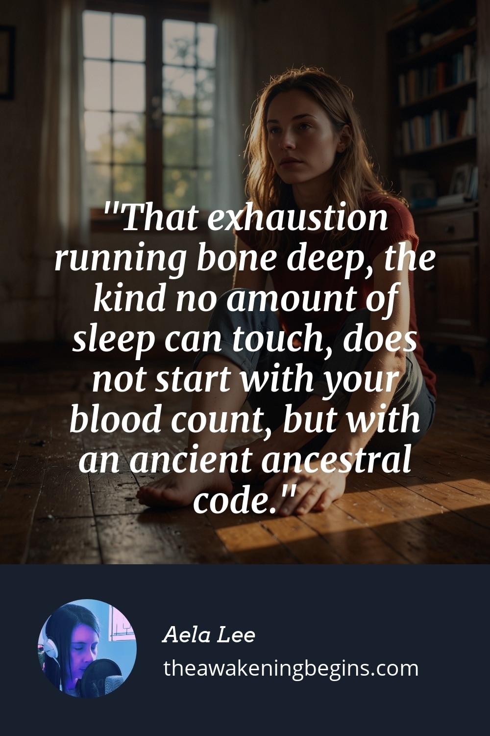 Pinterst Image That exhaustion running bone deep, the kind no amount of sleep can touch, does not start with your blood count, but with an ancient ancestral code.