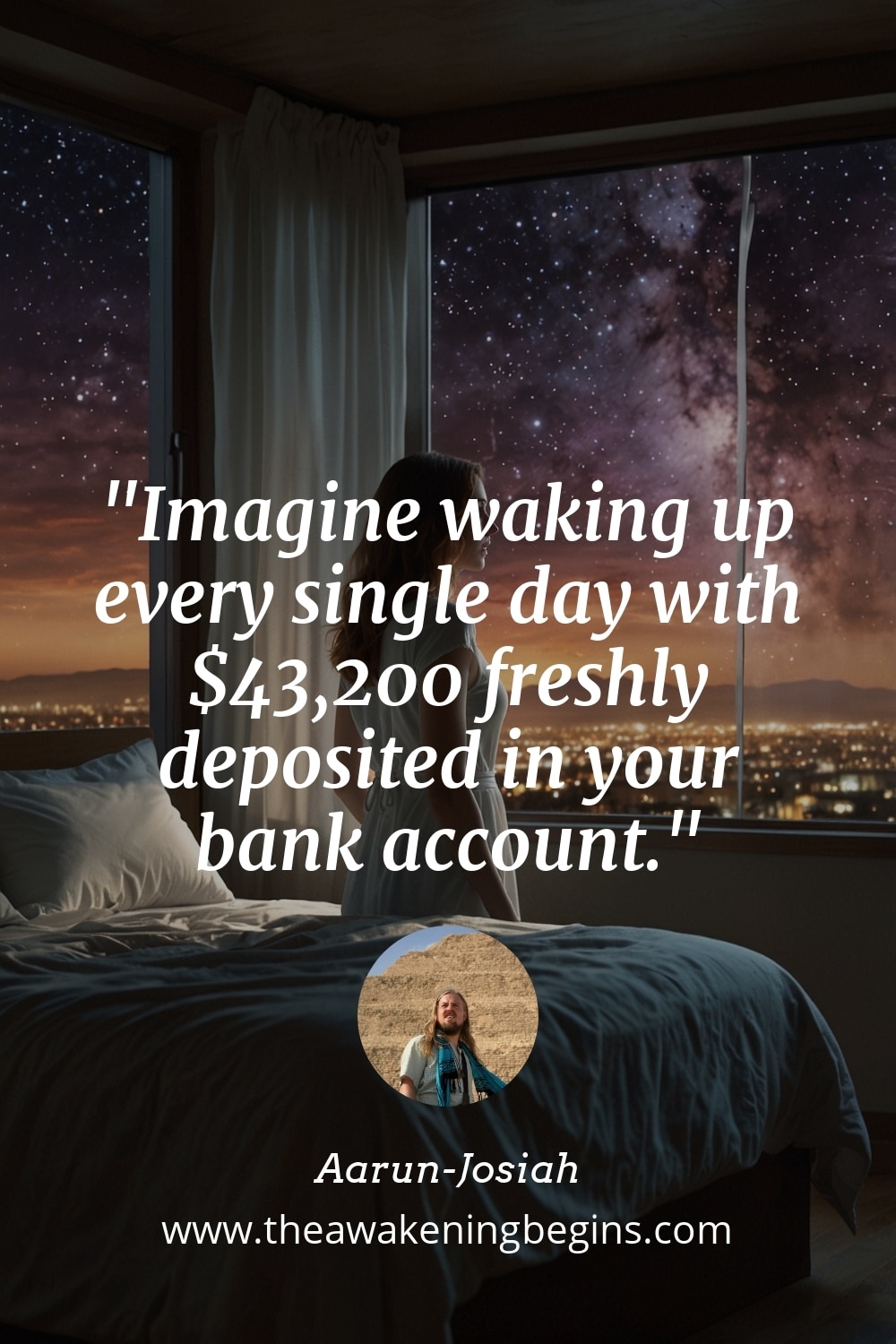 Pinterst Image Imagine waking up every single day with $43,200 freshly deposited in your bank account.