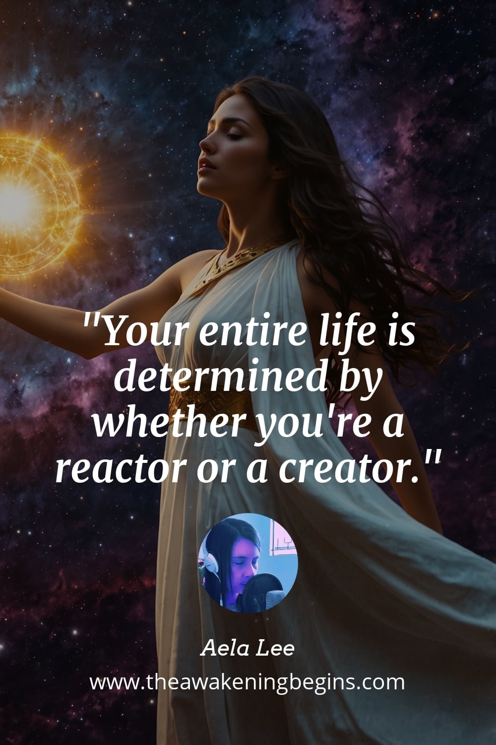 Pinterst Image Your entire life is determined by whether you're a reactor or a creator.