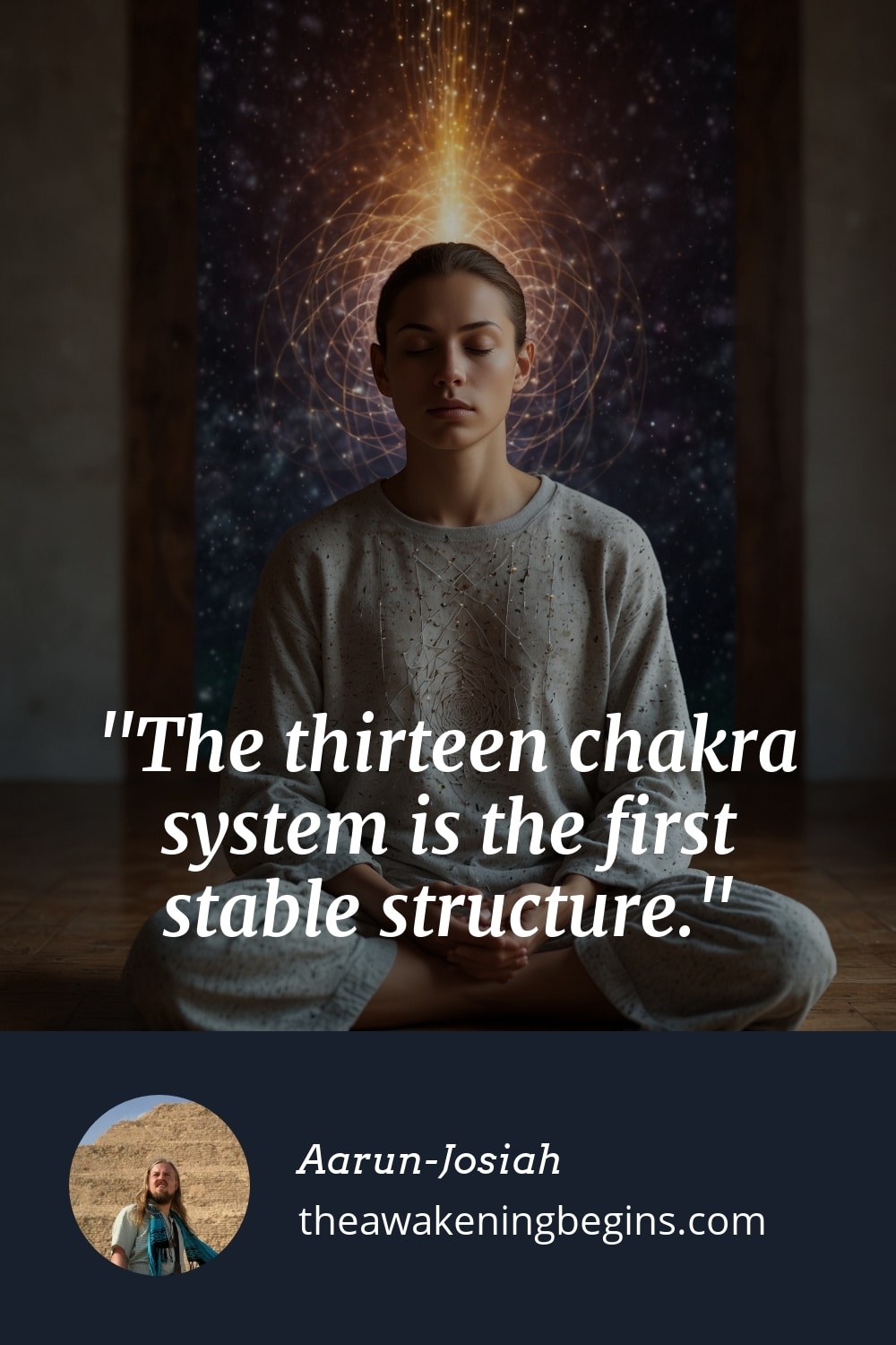 Pinterst Image The thirteen chakra system is the first stable structure.