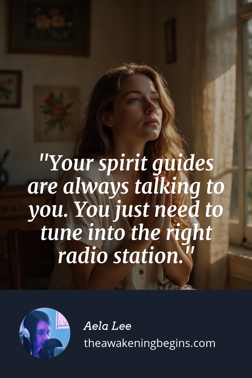 Pinterst Image Your spirit guides are always talking to you. You just need to tune into the right radio station.