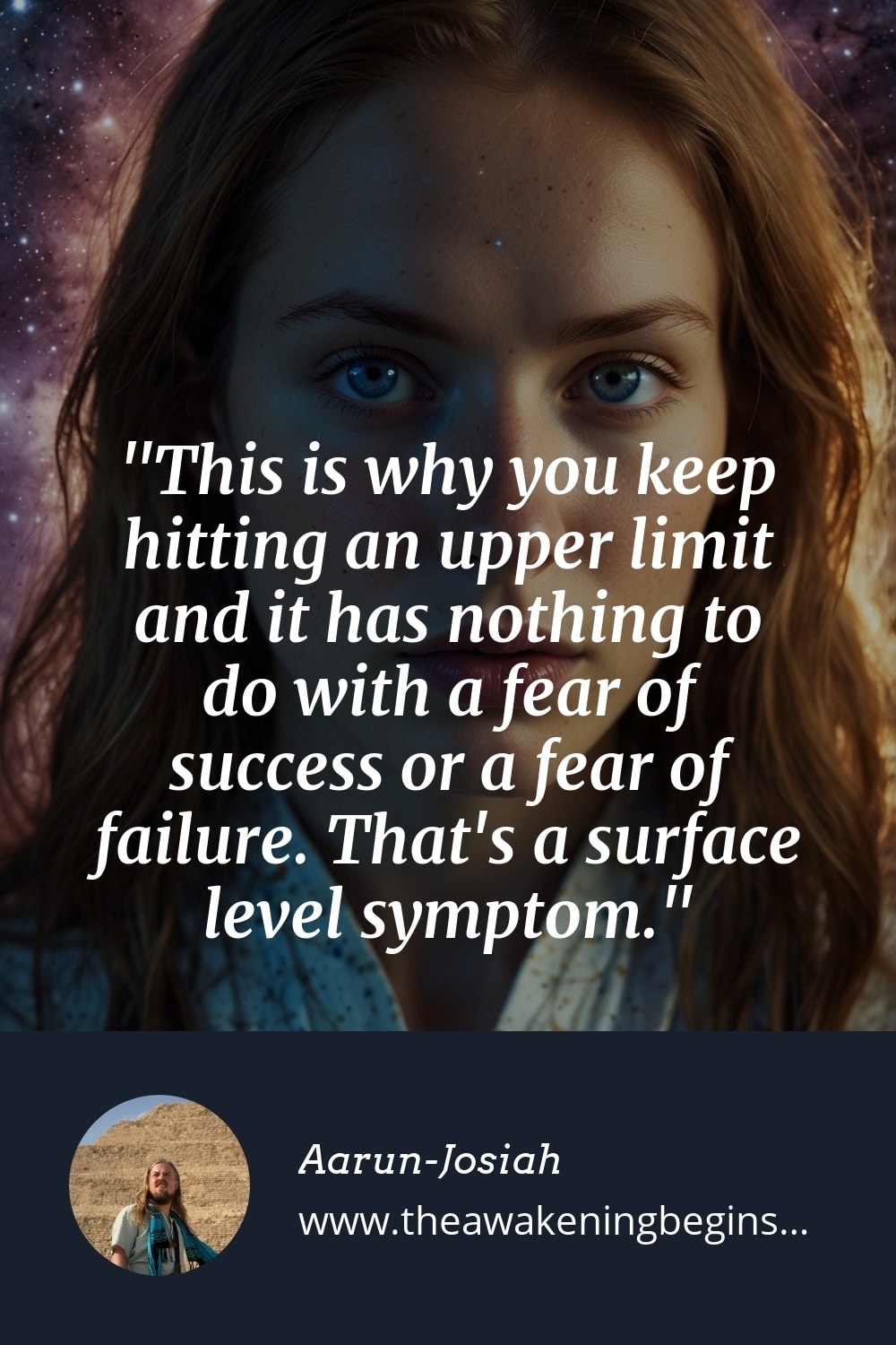 Pinterest Image This is why you keep hitting an upper limit and it has nothing to do with a fear of success or a fear of failure. That's a surface level symptom.