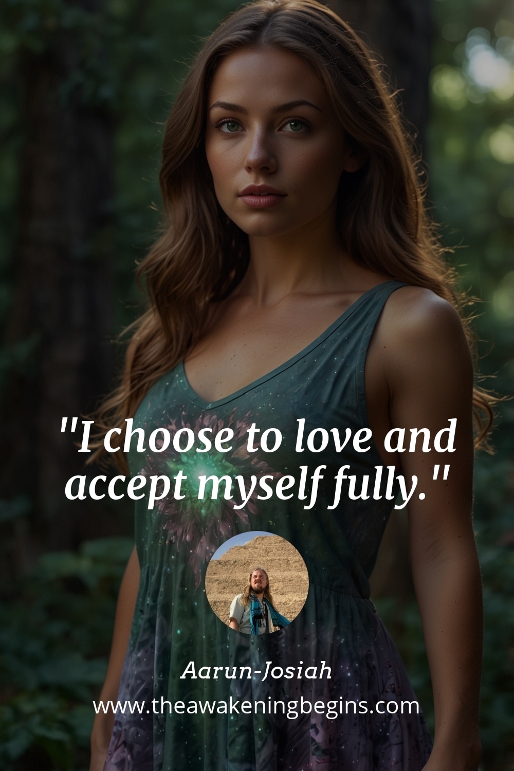 Pinterst Image I choose to love and accept myself fully.