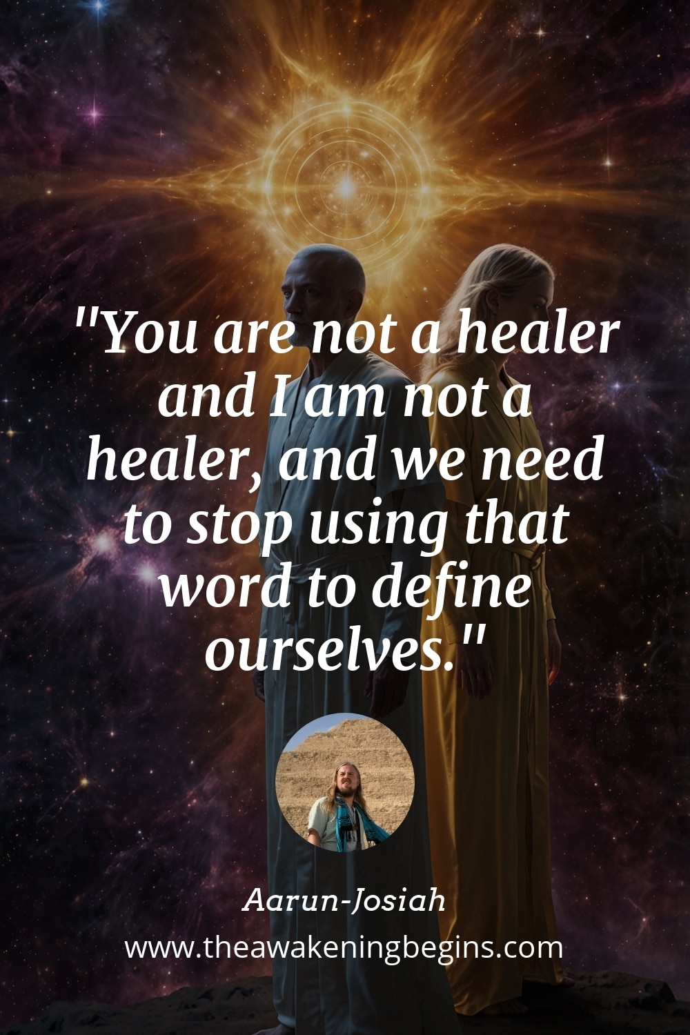Pinterest Image You are not a healer and I am not a healer, and we need to stop using that word to define ourselves.
