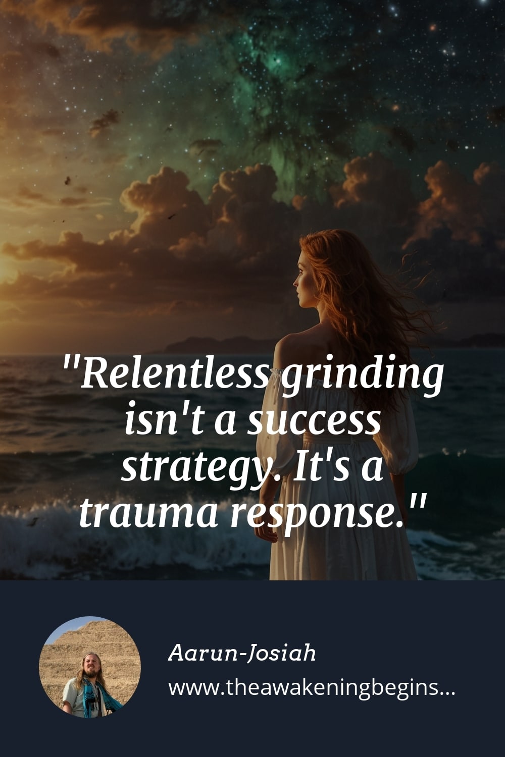 Pinterst Image Relentless grinding isn't a success strategy. It's a trauma response.