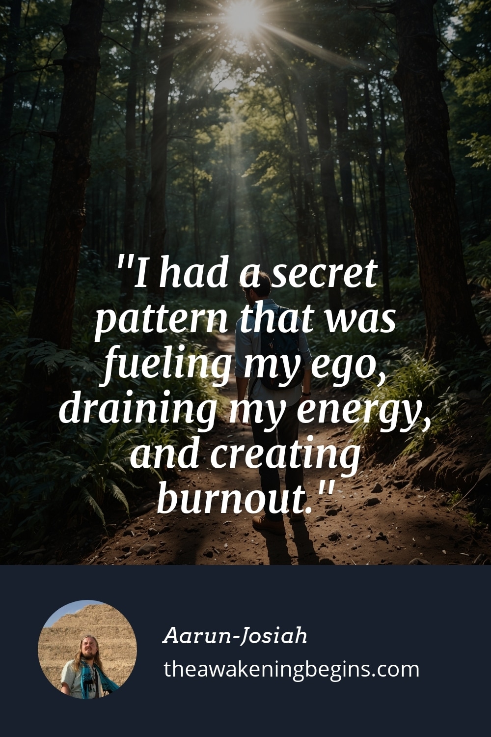 Pinterst Image I had a secret pattern that was fueling my ego, draining my energy, and creating burnout.