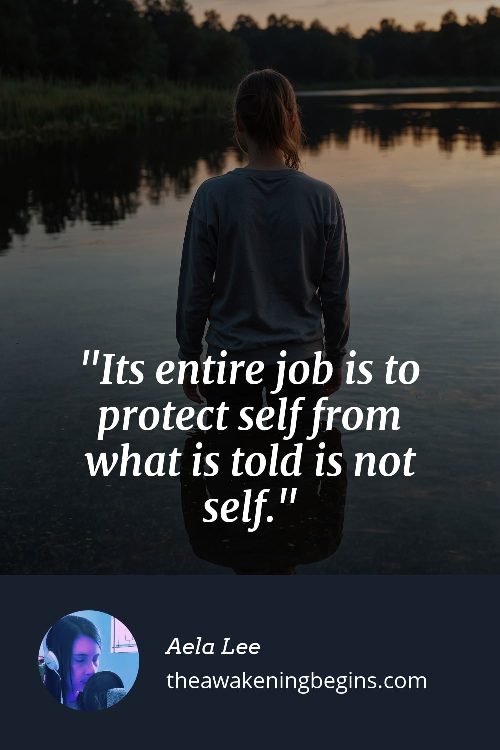 Pinterest Image Its entire job is to protect self from what is told is not self.