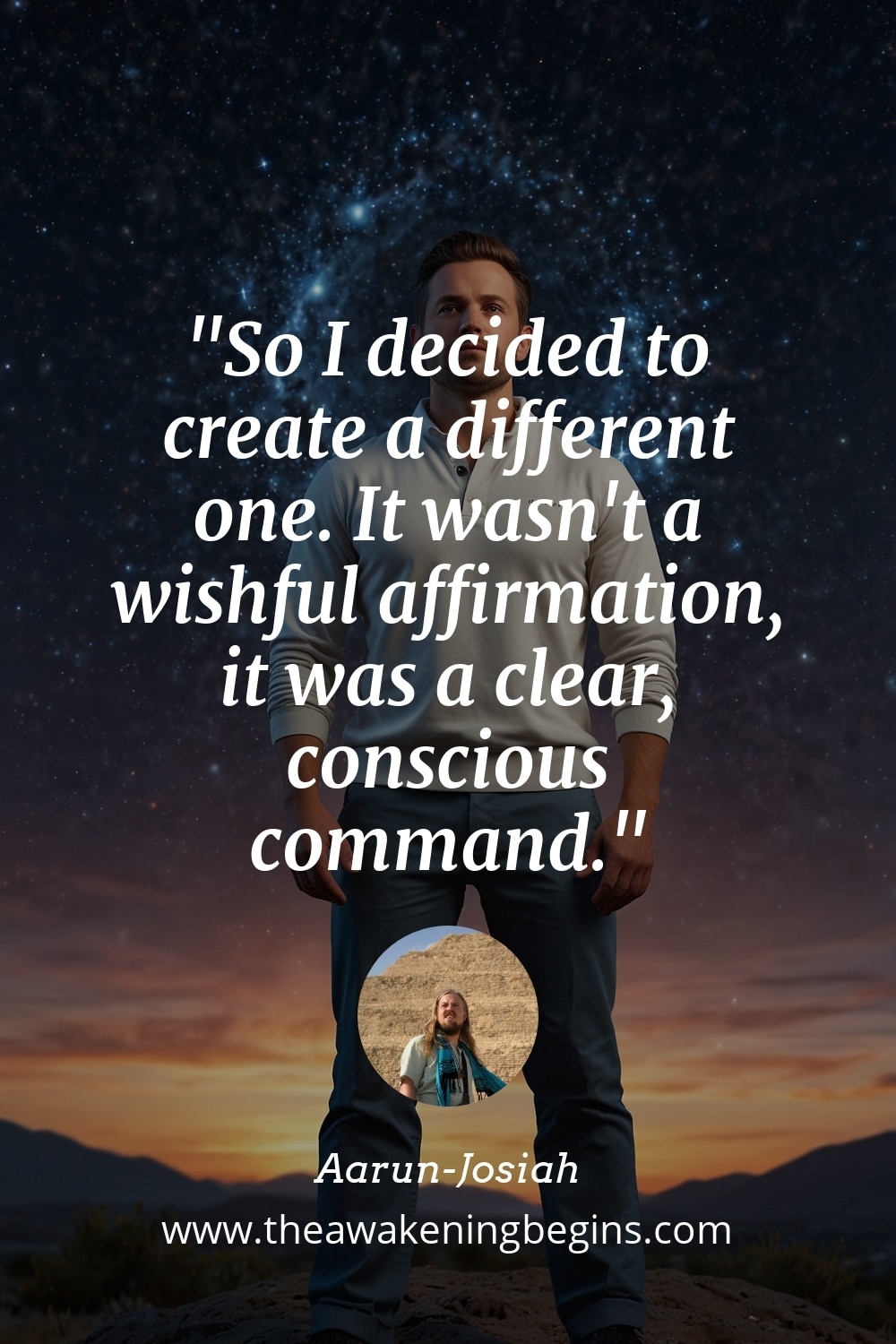 Pinterest Image So I decided to create a different one. It wasn't a wishful affirmation, it was a clear, conscious command.