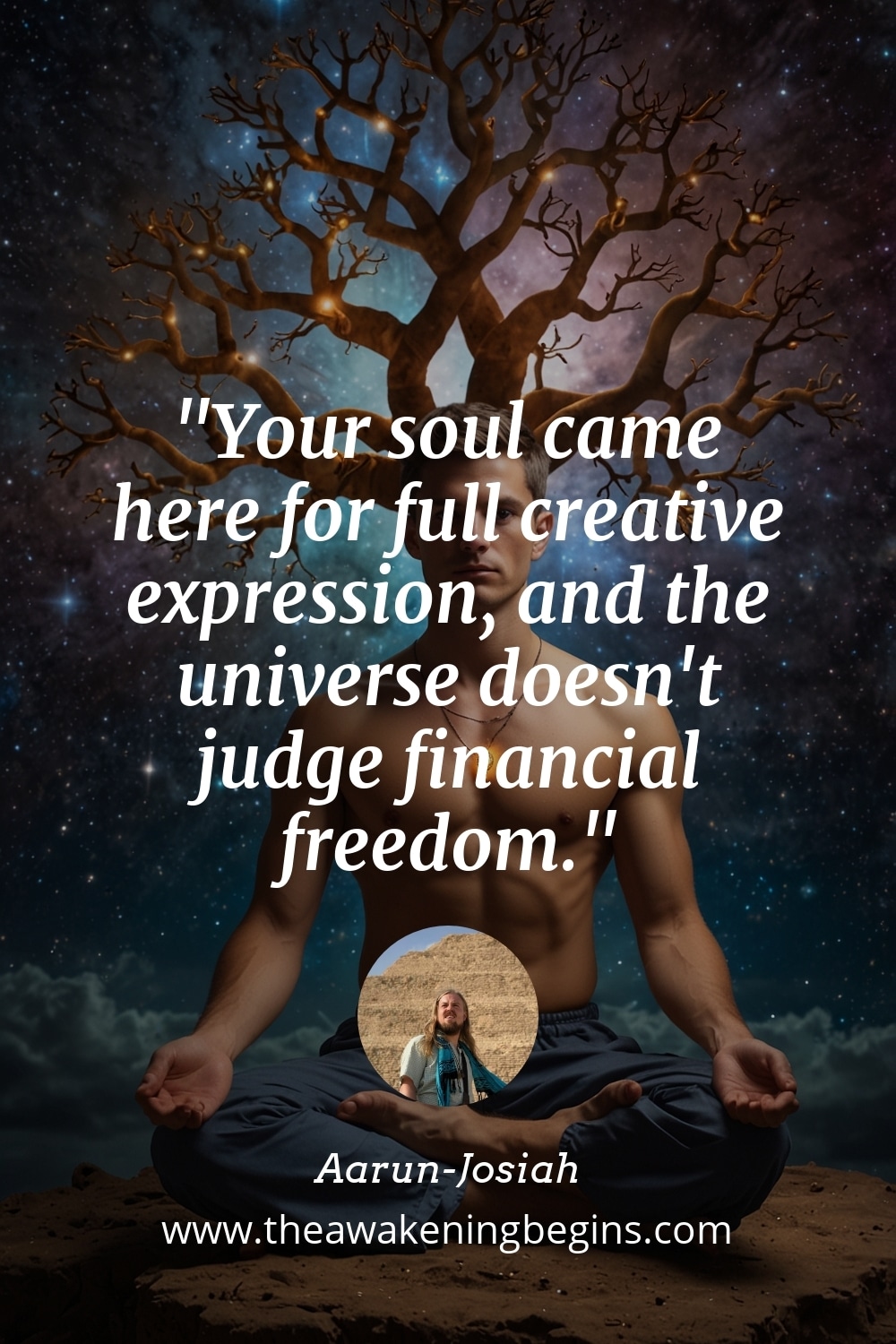 Pinterest Image Your soul came here for full creative expression, and the universe doesn't judge financial freedom.