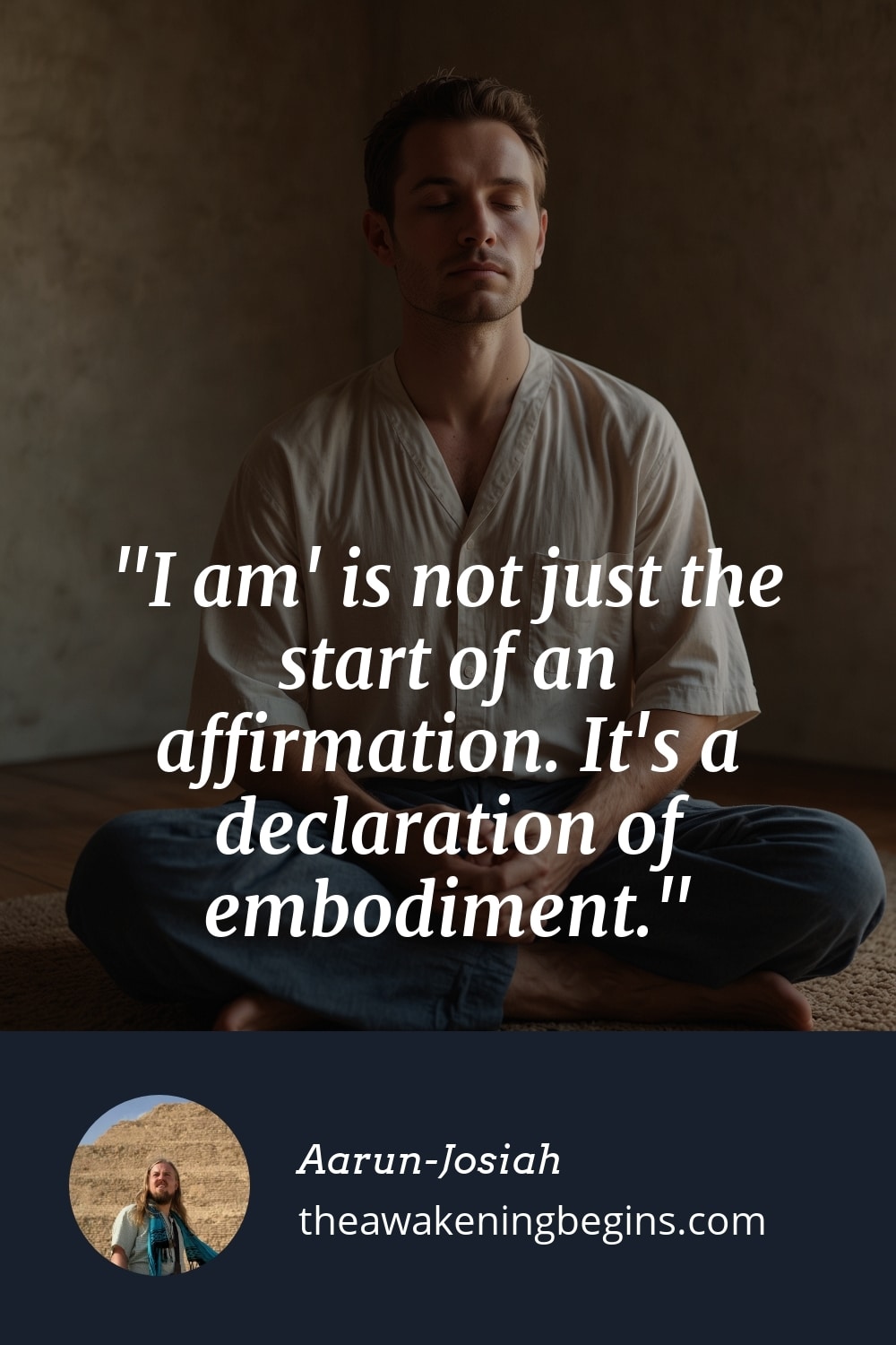 Pinterest Image I am' is not just the start of an affirmation. It's a declaration of embodiment.