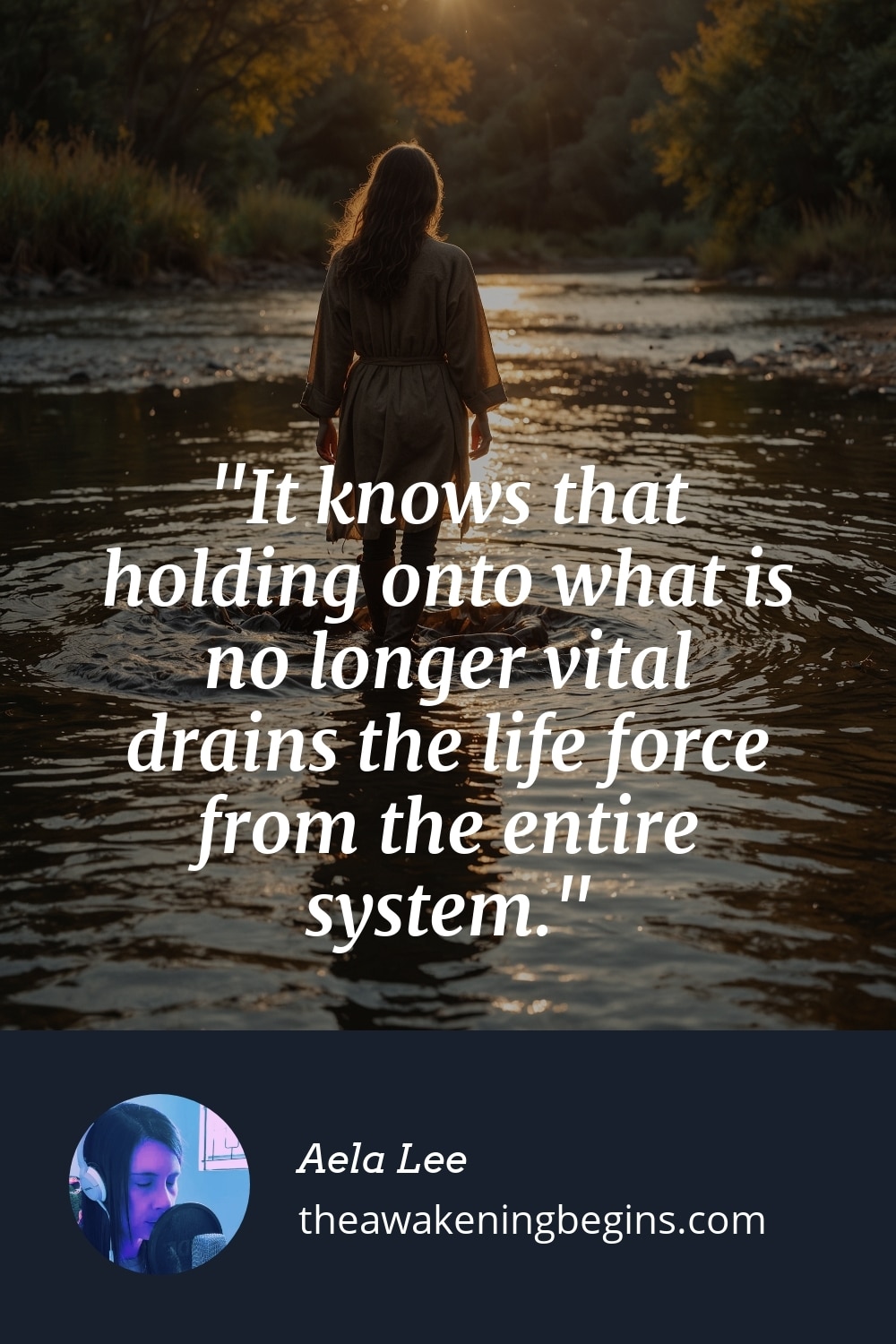 Pinterest Image It knows that holding onto what is no longer vital drains the life force from the entire system.