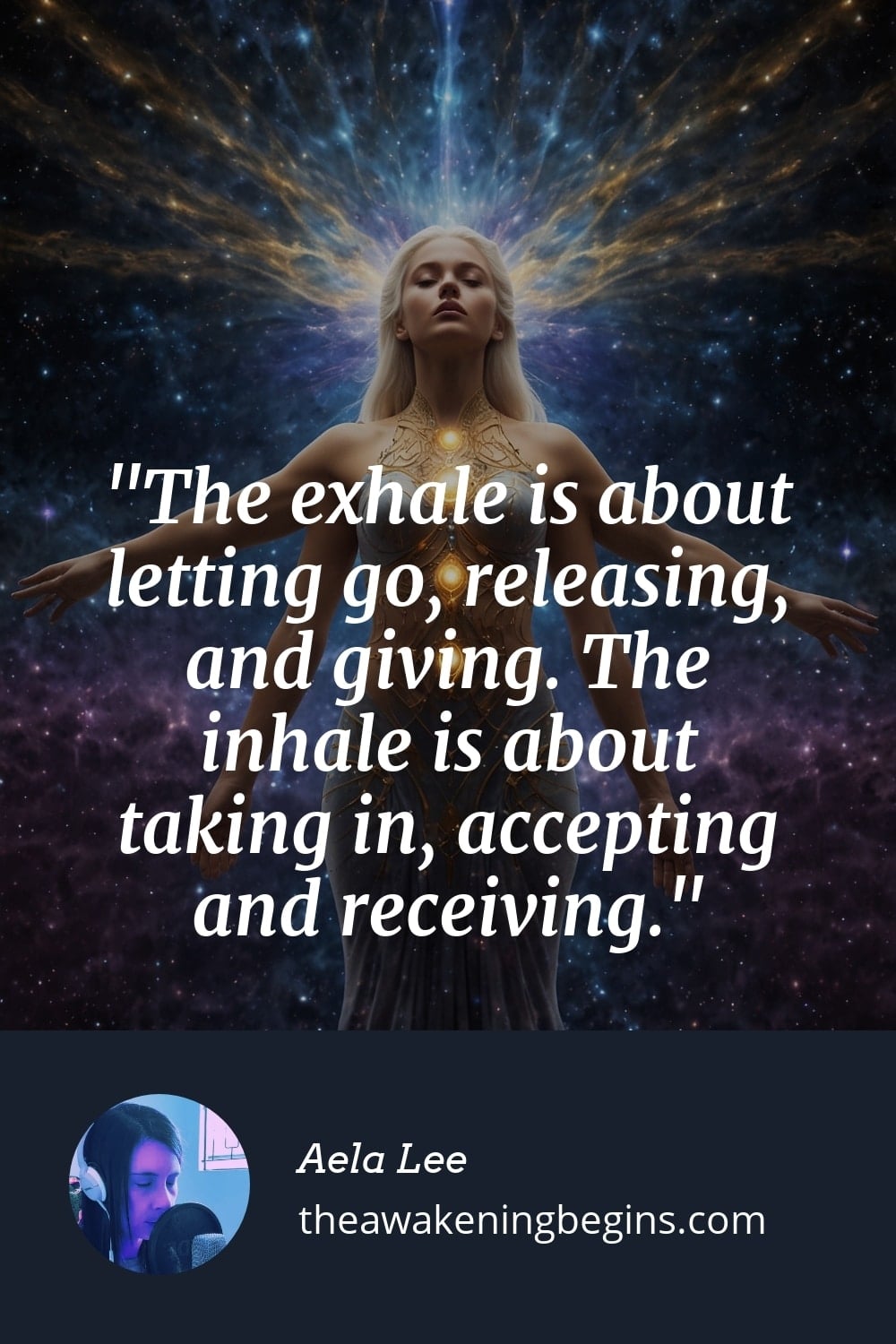 Pinterest Image The exhale is about letting go, releasing, and giving. The inhale is about taking in, accepting and receiving.