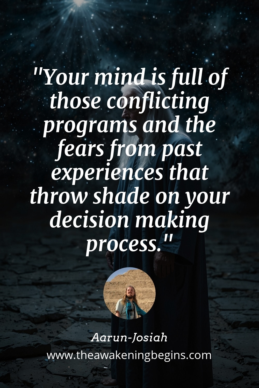 Pinterest Image Your mind is full of those conflicting programs and the fears from past experiences that throw shade on your decision making process.
