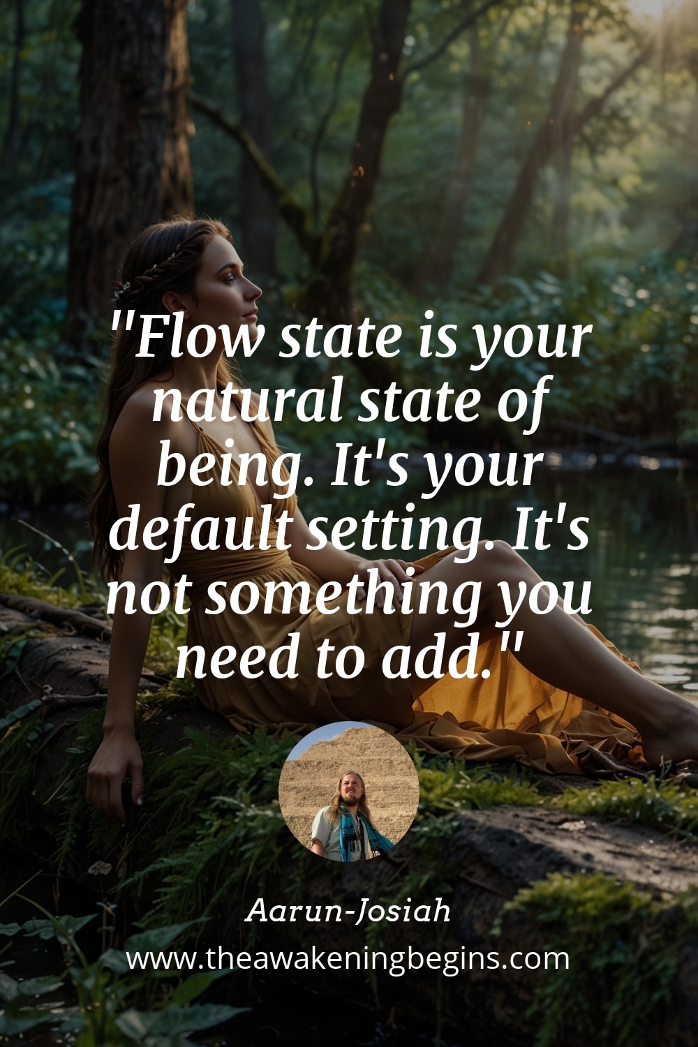 Pinterest Image Flow state is your natural state of being. It's your default setting. It's not something you need to add.