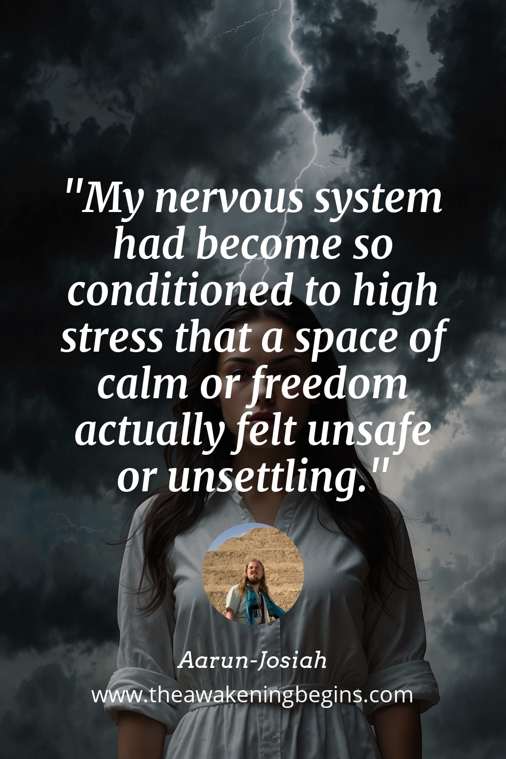 Pinterest Image My nervous system had become so conditioned to high stress that a space of calm or freedom actually felt unsafe or unsettling.